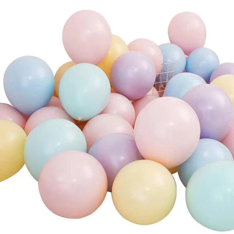 25cm Pastel Latex Balloons for Party Decoration Macaron Colour Helium Air Fill 10/100PCS - Dark Purple 100PCS