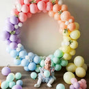 25cm Pastel Latex Balloons for Party Decoration Macaron Colour Helium Air Fill 10/100PCS - Turquoise Blue 100PCS