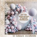 25cm Pastel Latex Balloons for Party Decoration Macaron Colour Helium Air Fill 10/100PCS - Yellow 10PCS