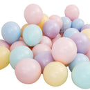 25cm Pastel Latex Balloons for Party Decoration Macaron Colour Helium Air Fill 10/100PCS - Yellow-Green 100PCS