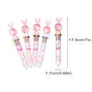 1/20Pcs Cute Cartoon Push Click 10 Colour Ballpoint Pen Set Office School Supply - 20PCS