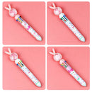 1/20Pcs Cute Cartoon Push Click 10 Colour Ballpoint Pen Set Office School Supply - 20PCS