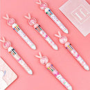 1/20Pcs Cute Cartoon Push Click 10 Colour Ballpoint Pen Set Office School Supply - 20PCS