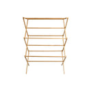 Bamboo Clothes Drying Rack Folding Floor Stand Indoor Vertical Laundry Hanger