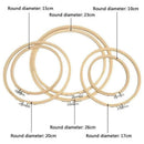 10PCS Bamboo Embroidery Hoops for Sewing Cross-Stitch & Wedding Crafts - 10CM