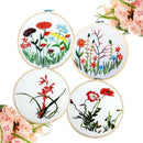 10PCS Bamboo Embroidery Hoops for Sewing Cross-Stitch & Wedding Crafts - 15CM