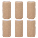 6PCS Self Adhesive Elastic Wrap Non Woven Cohesive Tape for Sports and Daily Use - 10cm