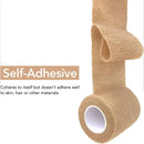 6PCS Self Adhesive Elastic Wrap Non Woven Cohesive Tape for Sports and Daily Use - 10cm