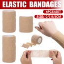 6PCS Self Adhesive Elastic Wrap Non Woven Cohesive Tape for Sports and Daily Use - 7.5cm