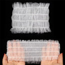 100 Beauty Salon Care Non-woven Hair Band White Edge Band Disposable Hair Net