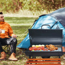 Barbecue Grill Portable Outdoor BBQ Rack Detachable Stand For Garden Picnic Use