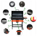 Barbecue Grill Portable Outdoor BBQ Rack Detachable Stand For Garden Picnic Use
