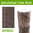 Simulation Tree Bark for Garden Yard Realistic Outdoor Decor Durable Hide Pipe