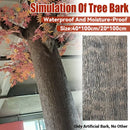 Simulation of Tree Bark Water Pipe Cover Decoration Realistic Texture Home Use - 40x100cm