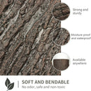Simulation of Tree Bark Water Pipe Cover Decoration Realistic Texture Home Use - 40x100cm