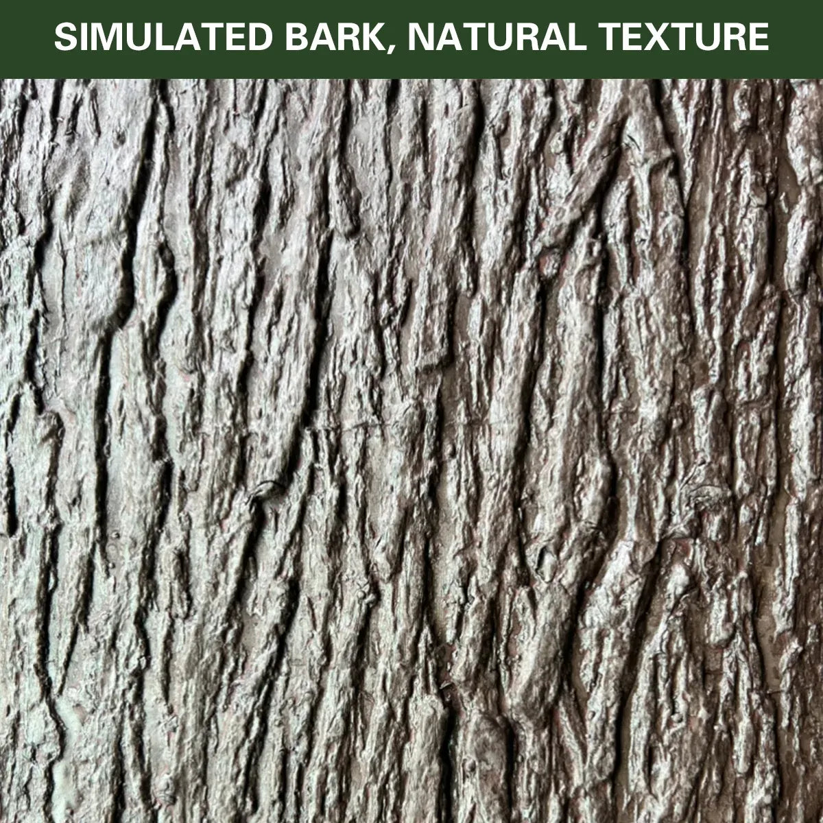 Simulation of Tree Bark Water Pipe Cover Decoration Realistic Texture Home Use - 40x100cm