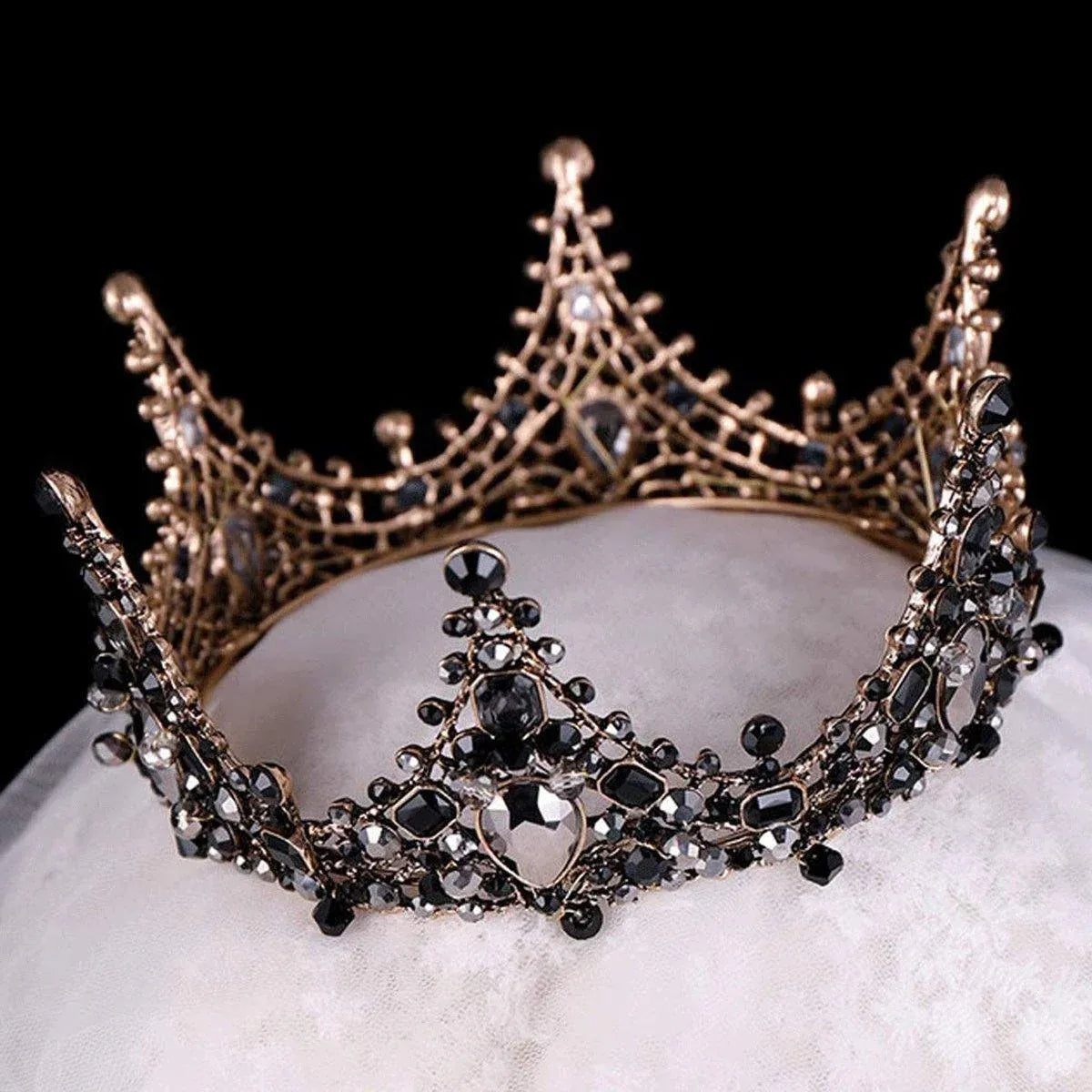 Baroque Princess Full Circle Crown Birthday Wedding Decor Performance Headwear