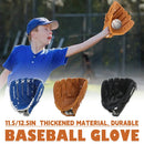 Baseball Glove Thickened Softball Glove Pitcher Mitt Sports Training Outdoor - Brown - 11.5in