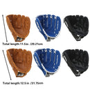 Baseball Glove Thickened Softball Glove Pitcher Mitt Sports Training Outdoor - Brown - 11.5in