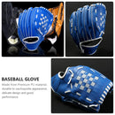 Baseball Glove Thickened Softball Glove Pitcher Mitt Sports Training Outdoor - Brown - 11.5in