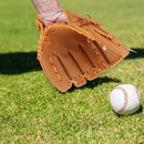 Baseball Glove Thickened Softball Glove Pitcher Mitt Sports Training Outdoor - Brown - 11.5in
