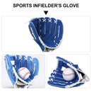 Baseball Glove Thickened Softball Glove Pitcher Mitt Sports Training Outdoor - Brown - 11.5in