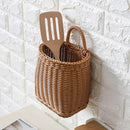 Vintage Wall Hanging Basket Kitchen Storage Basket Small Flower Basket Organizer - 15cm