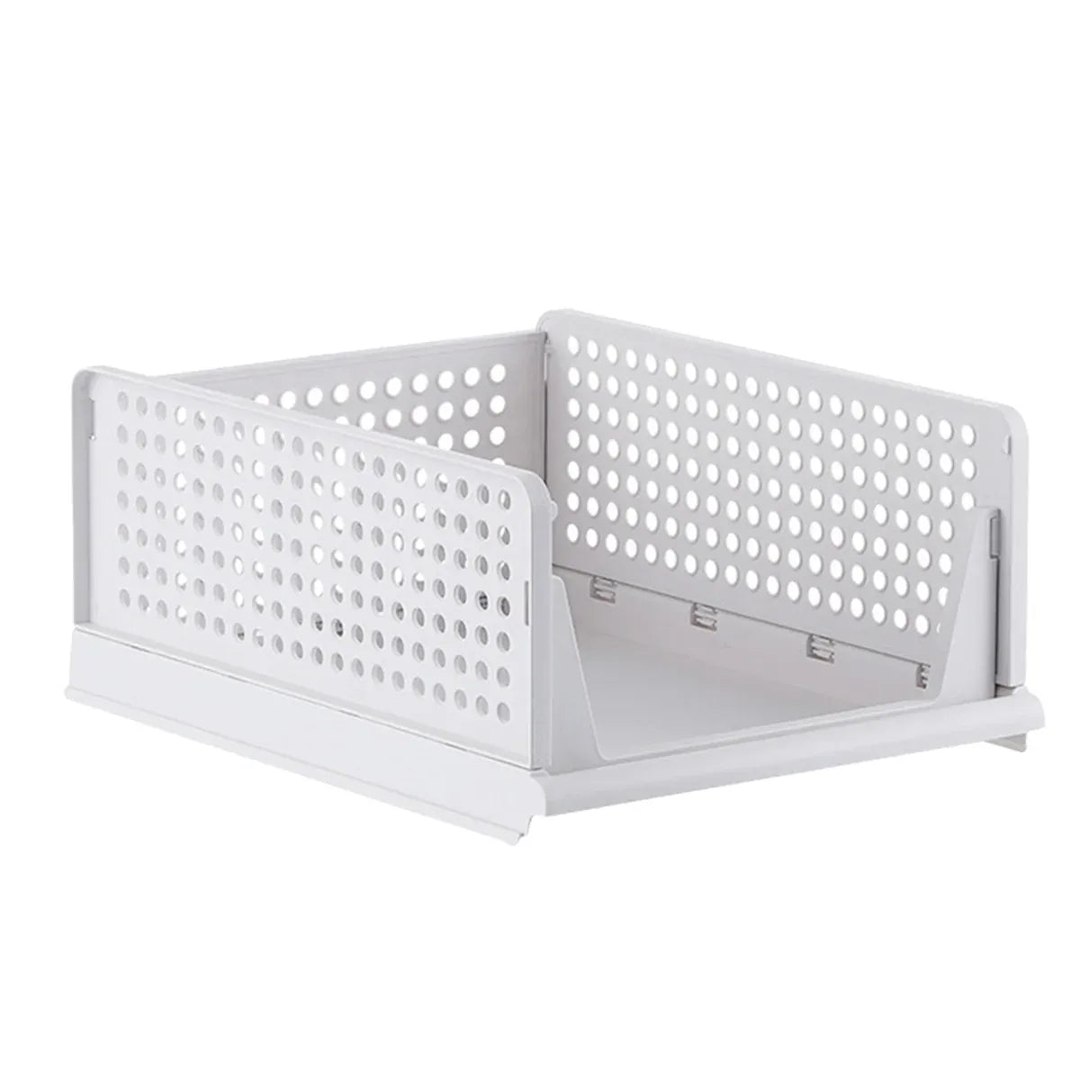 Clothes Storage Basket Stackable Drawer type Wardrobe Organizer Closet Storage - 23cm