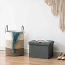 Handheld Cotton Rope Woven Storage Basket for Bedroom Bathroom Closet Durable