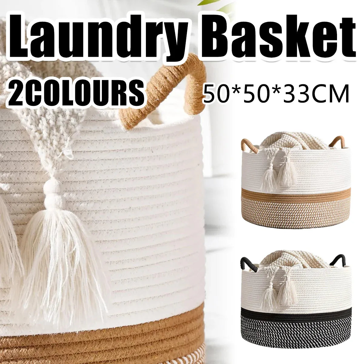 Foldable Large Laundry Hamper Dirty Clothes Basket Space Saving Durable For Home - Yellow