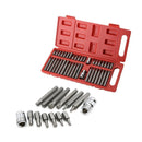 40pc Allen Hex Key Set Socket Bit 3/8 1/2 Drive Long Deep Torx Star Spline