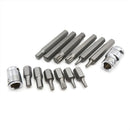 40pc Allen Hex Key Set Socket Bit 3/8 1/2 Drive Long Deep Torx Star Spline