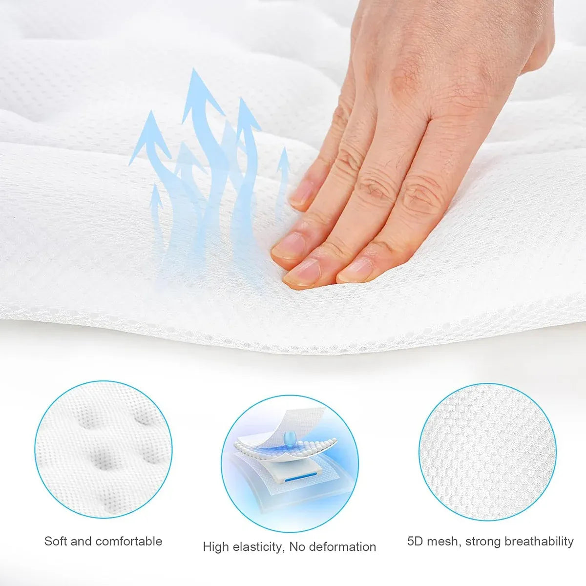 Bathtub Non Slip Comfort Pillow Soft Waterproof for Bathroom Spa