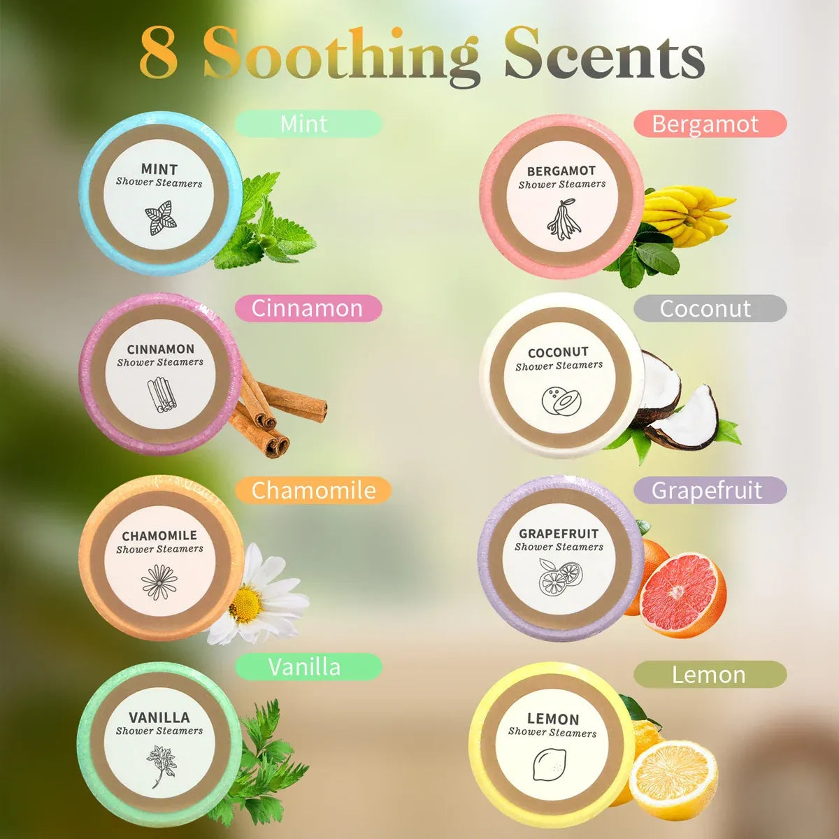 Shower Steamers Gift Set Aromatherapy Tablets for Spa and Relaxation - 35g-6pcs
