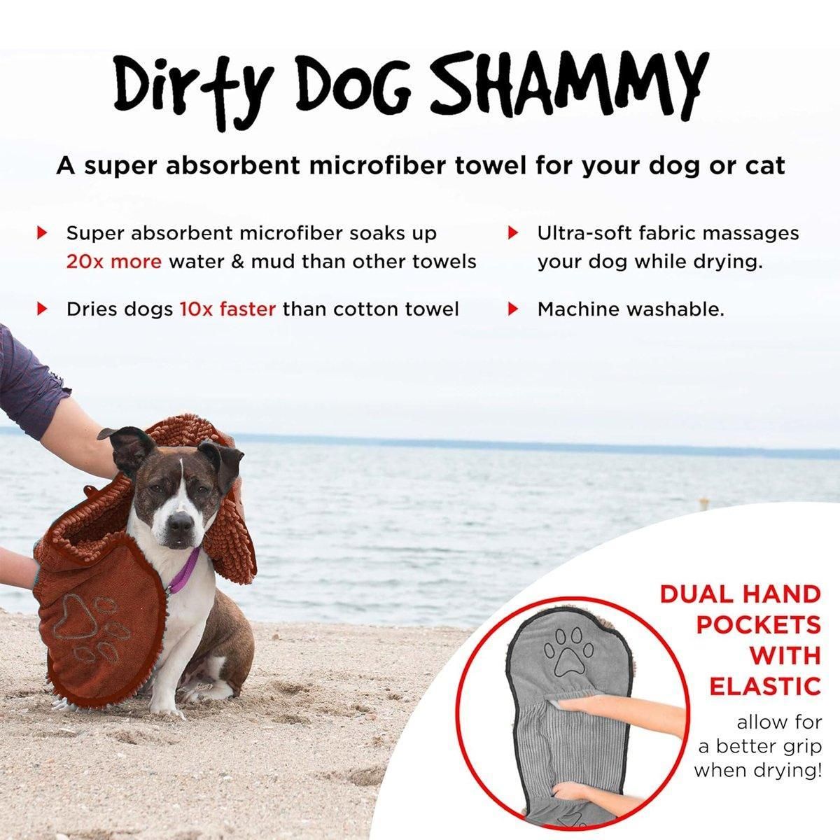 Quick Drying Pet Bath Towel Fast Absorbent Dog Cat Cleaning Towel for Grooming - Purple