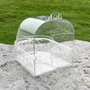Parrot Bathing Cage Accessories Large Multi Purpose Bird Bathtub Sleeping Nest