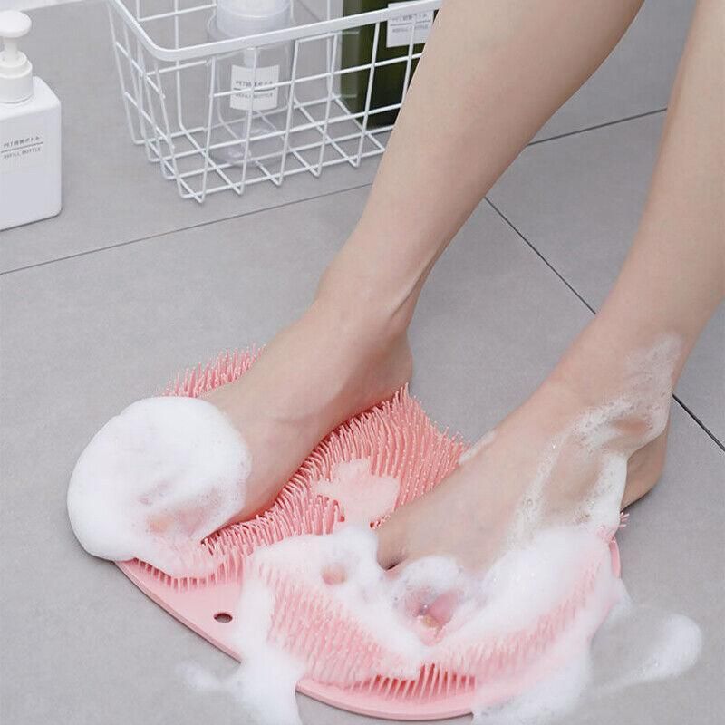 Foot Scrubber Massage Pad Shower Exfoliating Brush Cleaning Mat