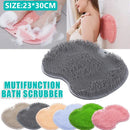 Foot Back Body Scrubber Massager Pad Shower Bath Exfoliating Brush Cleaning Mat - Green