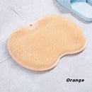 Foot Back Body Scrubber Massager Pad Shower Bath Exfoliating Brush Cleaning Mat - Orange