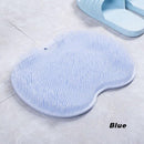 Foot Back Body Scrubber Massager Pad Shower Bath Exfoliating Brush Cleaning Mat - Pink