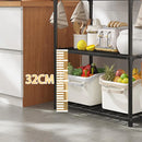 5Tiers Pot Storage Rack Pan Stand Saucepan Holder Cookware Organizer for Kitchen - White