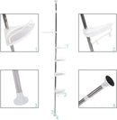 Retractable Tripod Bathroom Storage Shelf Perforation Free Floor Organizer Shelf