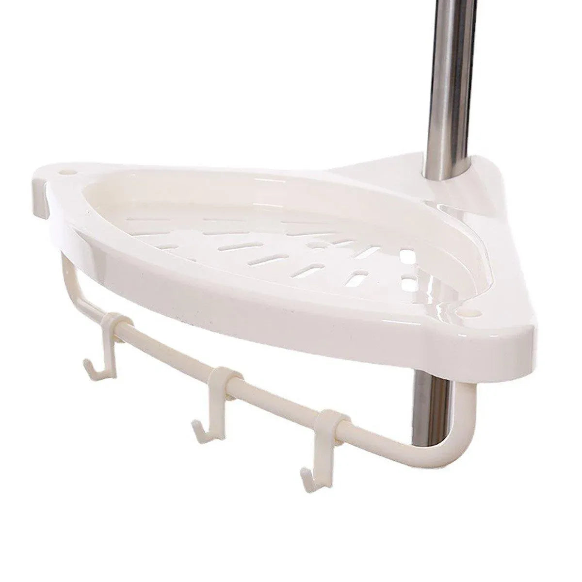 Retractable Tripod Bathroom Storage Shelf Perforation Free Floor Organizer Shelf
