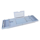 Retractable Bathtub Shelf Multifunctional Bath Rack With Phone Tablet Holder