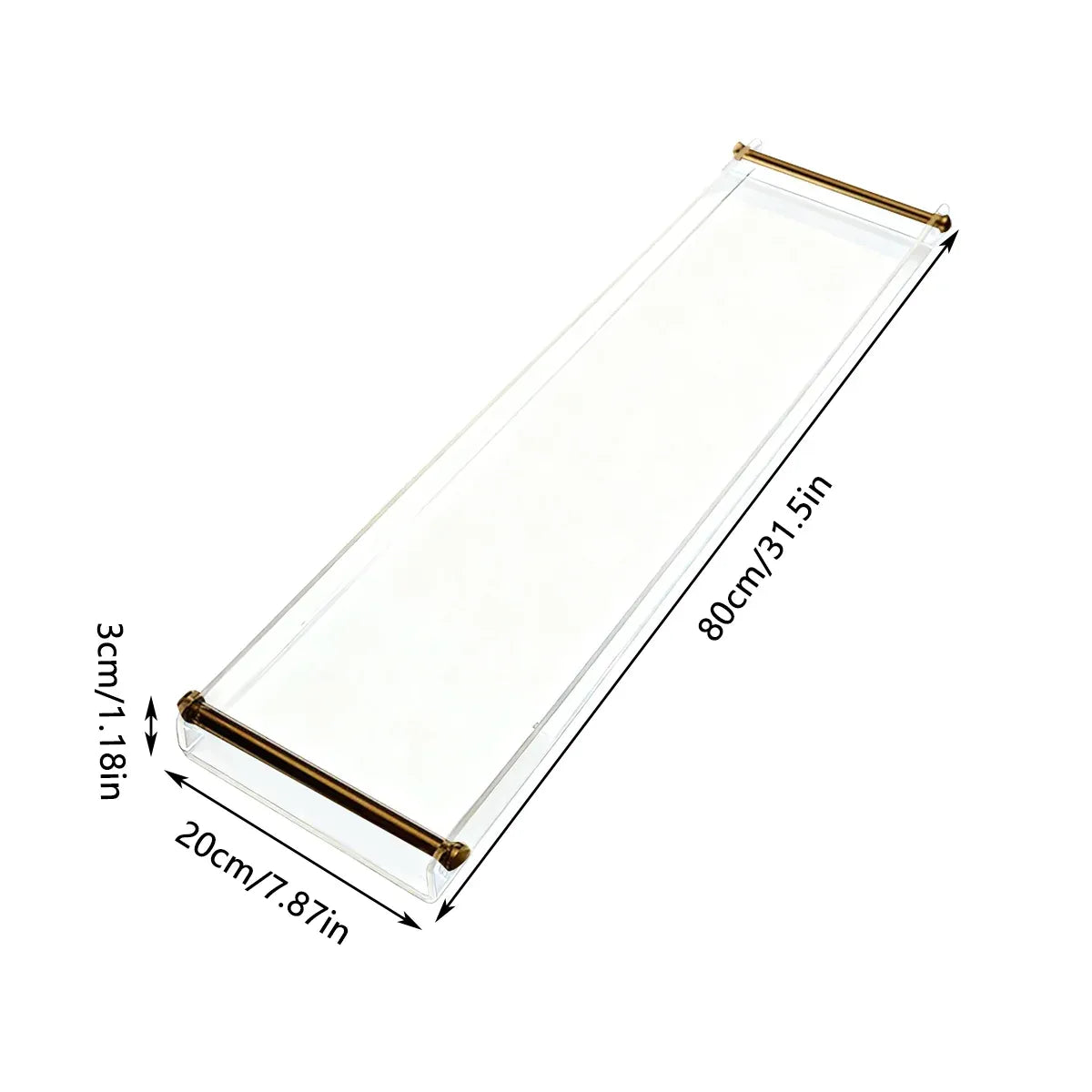 Acrylic Bathtub Caddy Tray Transparent Durable Bath Table