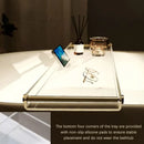 Acrylic Bathtub Caddy Tray Transparent Durable Bath Table