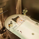 Acrylic Bathtub Caddy Tray Transparent Durable Bath Table