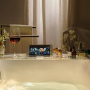 Acrylic Bathtub Caddy Tray Transparent Durable Bath Table