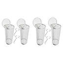 2pcs BBQ Basket Round Grill Cage Portable Rotating Net for Outdoor Cooking - Small