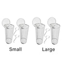 2pcs BBQ Basket Round Grill Cage Portable Rotating Net for Outdoor Cooking - Small